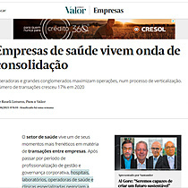 Empresas de sade vivem onda de consolidao